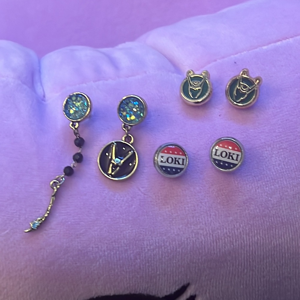 Loki marvel earring lot - Picture 5 of 8